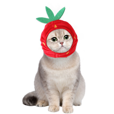 Ново забавно домашно куче, котка, шапка, костюм, топла заешка шапка, новогодишно парти, коледни косплей аксесоари, реквизит за снимки, шапки