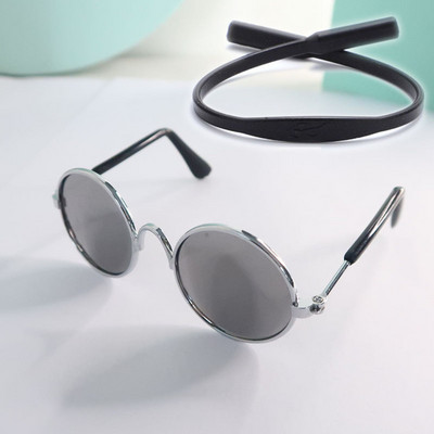 Mājdzīvnieku saulesbrilles Brilles kaķu suņiem Brilles ar neslīdošu jostu Lovely Kitten Eye Wear Lēcas Kaķu aksesuāri Mājdzīvnieku ballīšu dekorēšana