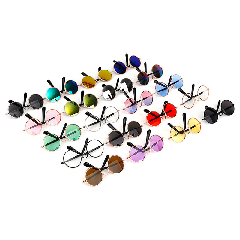 Mājdzīvnieku saulesbrilles Brilles kaķu suņiem Brilles ar neslīdošu jostu Lovely Kitten Eye Wear Lēcas Kaķu aksesuāri Mājdzīvnieku ballīšu dekorēšana