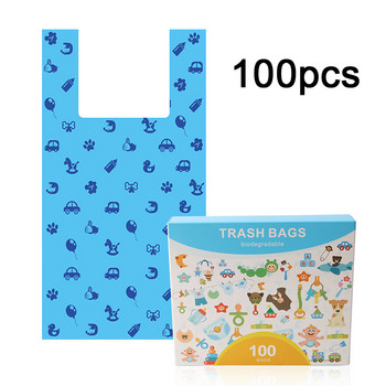 100 τμχ 260 τεμ. Βιοδιασπώμενες σακούλες για σκουπίδια σκύλων Zero Waste Τσάντα σκουπιδιών κατοικίδιων ζώων Τσάντα απορριμμάτων γάτας Τσάντες απορριμμάτων Τσάντες καθαρισμού