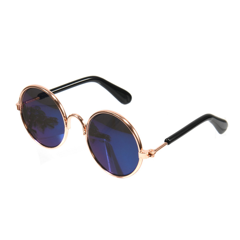 Proizvodi za kućne ljubimce Lijepe vintage okrugle mačje sunčane naočale Refleksija Nosite naočale za male pse, mačke, fotografije kućnih ljubimaca