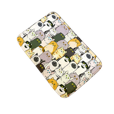 Mini dzīvnieku neslīdošs grīdas paklājiņš vannas istabai flaneļa paklājs bērnu istabai jauks karikatūras paklājiņš virtuve viesistaba absorbējošs kāju paklājiņš