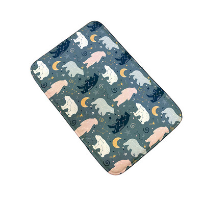 Mini dzīvnieku neslīdošs grīdas paklājiņš vannas istabai flaneļa paklājs bērnu istabai jauks karikatūras paklājiņš virtuve viesistaba absorbējošs kāju paklājiņš