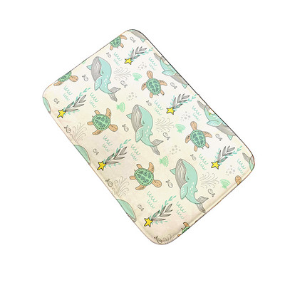 Mini dzīvnieku neslīdošs grīdas paklājiņš vannas istabai flaneļa paklājs bērnu istabai jauks karikatūras paklājiņš virtuve viesistaba absorbējošs kāju paklājiņš