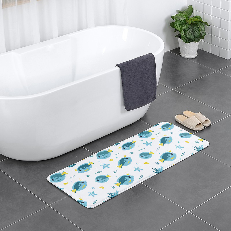 Mini dzīvnieku neslīdošs grīdas paklājiņš vannas istabai flaneļa paklājs bērnu istabai jauks karikatūras paklājiņš virtuve viesistaba absorbējošs kāju paklājiņš