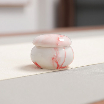 Урни за домашни любимци Мраморна глазура мини сладък магазин сувенири от животинска пепел запечатан буркан