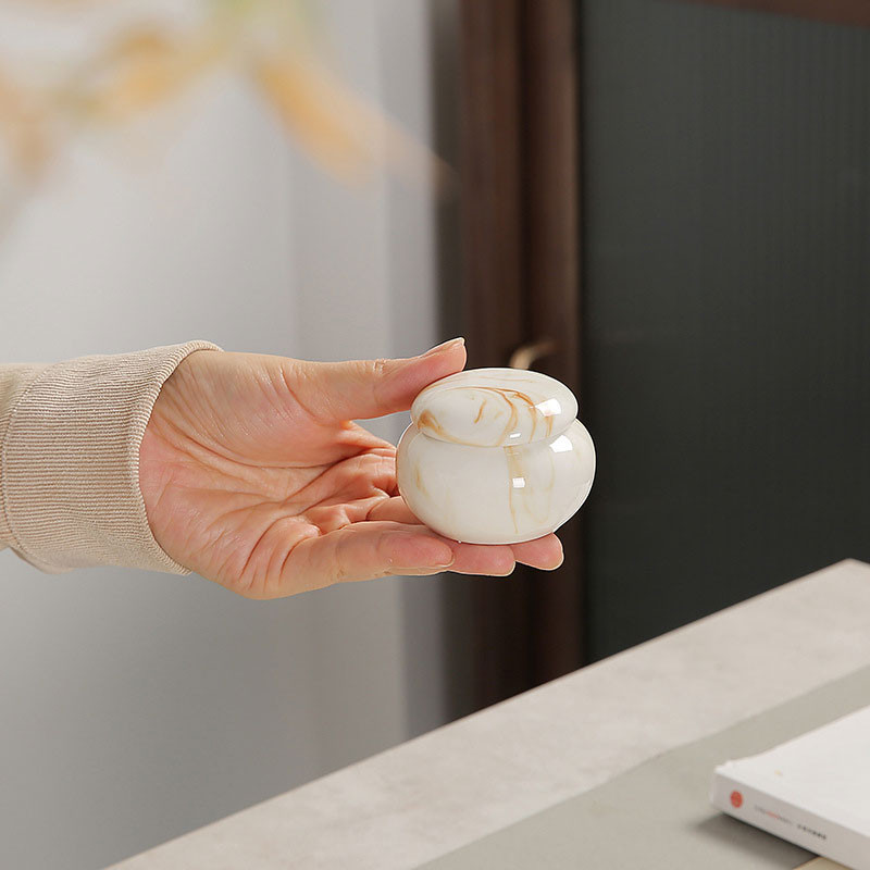 Urne za kućne ljubimce Mramorirana glazura, mini slatka trgovina, životinjski pepeo, zatvorene staklenke, suveniri