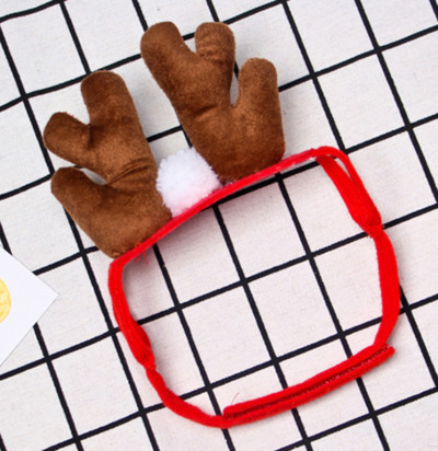 Smiješna mačja traka za kosu Štene Pas Mačka Pokrivala Odjeća Nova godina Pelerina za kućne ljubimce Pokrivala za glavu Plašt Božićna odjeća za kućne ljubimce