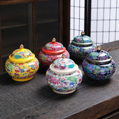 Urna za kućne ljubimce Luang Chai Wan Hua općenito može visokokvalitetna zatvorena posuda za pohranu čaja posuda za pohranu pepela za kremiranje životinja