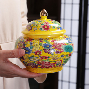 Урна за домашни любимци Luang Chai Wan Hua general може висококачествен запечатан буркан за съхранение на чай буркан за кремация на животни пепел за съхранение