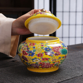 Урна за домашни любимци Luang Chai Wan Hua general може висококачествен запечатан буркан за съхранение на чай буркан за кремация на животни пепел за съхранение
