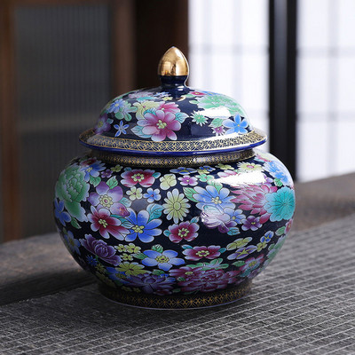 Urna za kućne ljubimce Luang Chai Wan Hua općenito može visokokvalitetna zatvorena posuda za pohranu čaja posuda za pohranu pepela za kremiranje životinja