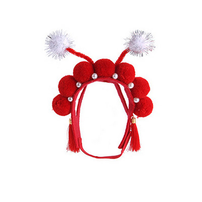 Mājdzīvnieku galvassega cute cat Teddy brīvdienu saģērbt saules triks laimes galvassega parūka kaķis galvassegas cepure