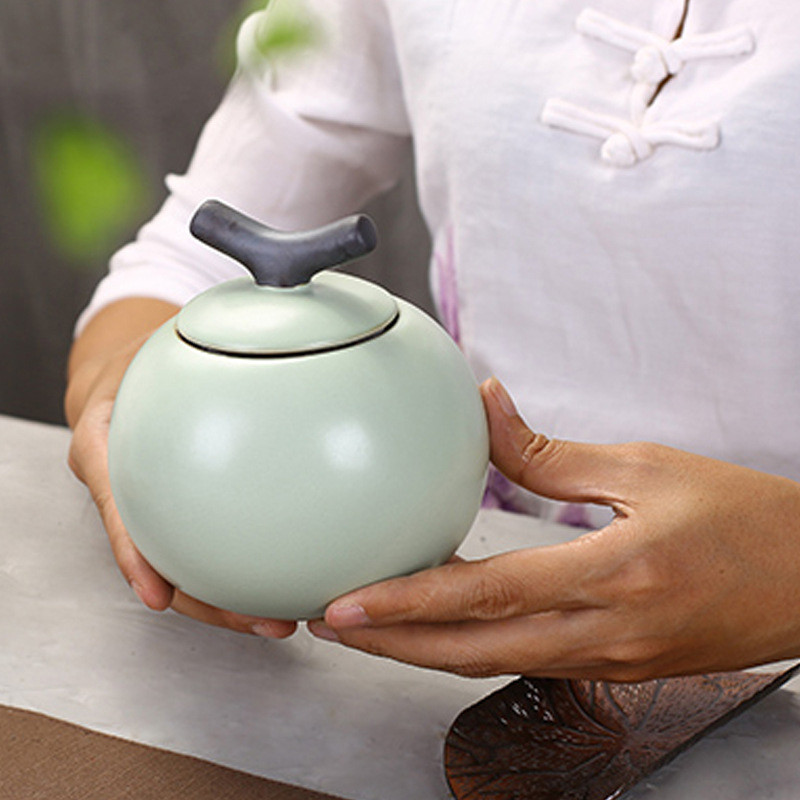 Pelēka/balta bēru urna jauns stils labi pārdodas cilvēku kremēšanai mājdzīvnieku pelni Keramikas suvenīrs dzīvnieku urna zārkam noslēgta uzglabāšanas tvertne