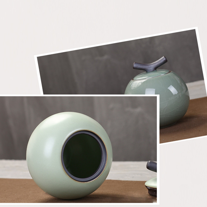 Pelēka/balta bēru urna jauns stils labi pārdodas cilvēku kremēšanai mājdzīvnieku pelni Keramikas suvenīrs dzīvnieku urna zārkam noslēgta uzglabāšanas tvertne