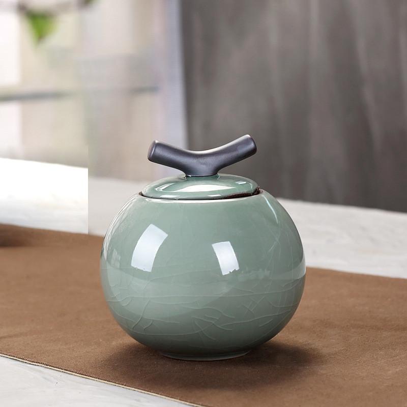 Pelēka/balta bēru urna jauns stils labi pārdodas cilvēku kremēšanai mājdzīvnieku pelni Keramikas suvenīrs dzīvnieku urna zārkam noslēgta uzglabāšanas tvertne