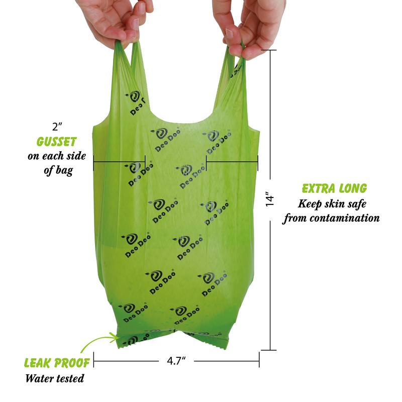 DeoDoo Vrećice za pseći izmet s držačem s dozatorom Držač vrećica za pseći izmet s mirisom sakure Ekološki prihvatljiv za male uloške za mačke