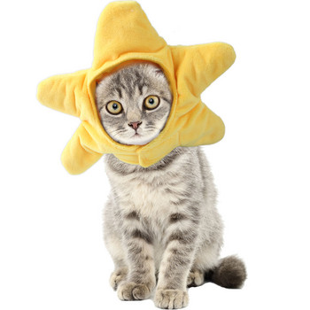 Коледен фестивал Шапка за домашни любимци за котки Персонализиран костюм с форма на животно Аксесоари за малки кучета Зимни топли шапки Шапка за коте