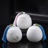 Porculanska urna za kućne ljubimce od bijelog žada Urna za mačku buldoga Urna za psa Urna od kosti izvrsna ručno oslikana urna Urna za kremiranje životinja