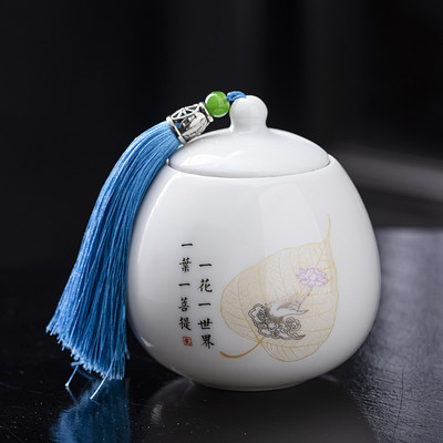 Porculanska urna za kućne ljubimce od bijelog žada Urna za mačku buldoga Urna za psa Urna od kosti izvrsna ručno oslikana urna Urna za kremiranje životinja