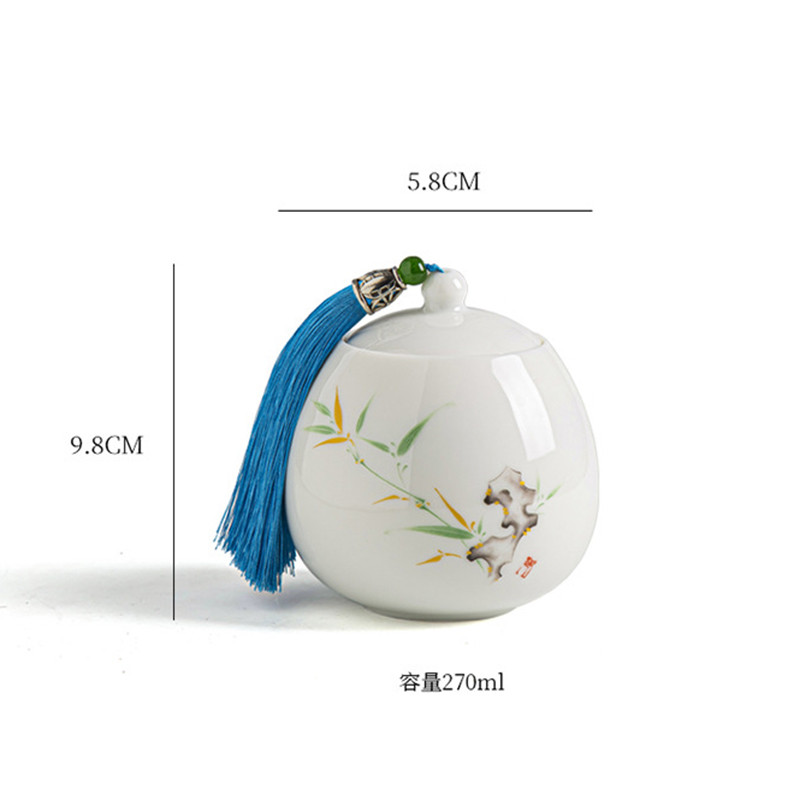 Porculanska urna za kućne ljubimce od bijelog žada Urna za mačku buldoga Urna za psa Urna od kosti izvrsna ručno oslikana urna Urna za kremiranje životinja