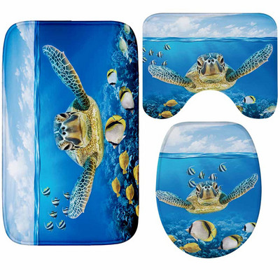 Mājas dekors tualetes paklājs Memory Foam tualetes sēdekļa pārklāja paklājiņš U-veida tualetes paklājs un neslīdošs kāju paklājs flaneļa vannas istabas paklāja paklājs