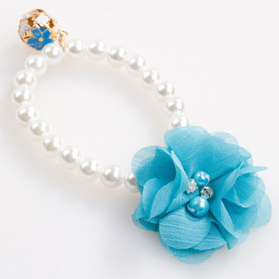 Ogrlica s mačkama u boji slatkiša Ogrlica s bisernim prstenom Dodaci za kućne ljubimce Cvjetni privjesak Ukrasi Mačići Kozmetički proizvodi Elastična ogrlica za pse