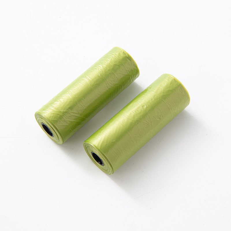 Jauni mājdzīvnieku suņu izkārnījumu maisiņi, dozators, savācējs, turētājs kucēnu kaķu kakas kakas maisiņš, mazi ruļļi āra tīrīšanai mājdzīvnieku piederumi