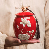 Mājdzīvnieku urna, Kaķu urna, Suņu urna, Mazo dzīvnieku urna, Spilgtas krāsas cirsts keramikas PODI,Suvenīri, Urna