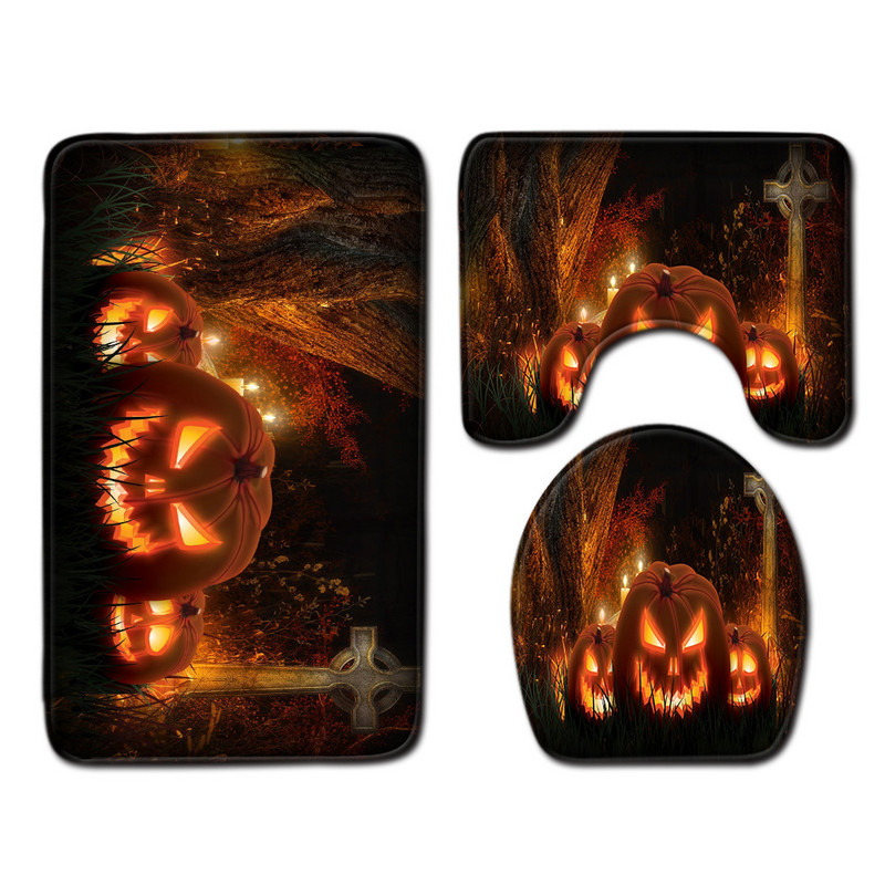 Zeegle 3PCS vannas paklājiņš mājas dekorēšanai Pretslīdes dušas paklājiņš Grīdas paklājs Ūdens absorbcijas kāju paklājiņš Pjedestāls mīksts paklājs tualetes sēdekļa pārvalks