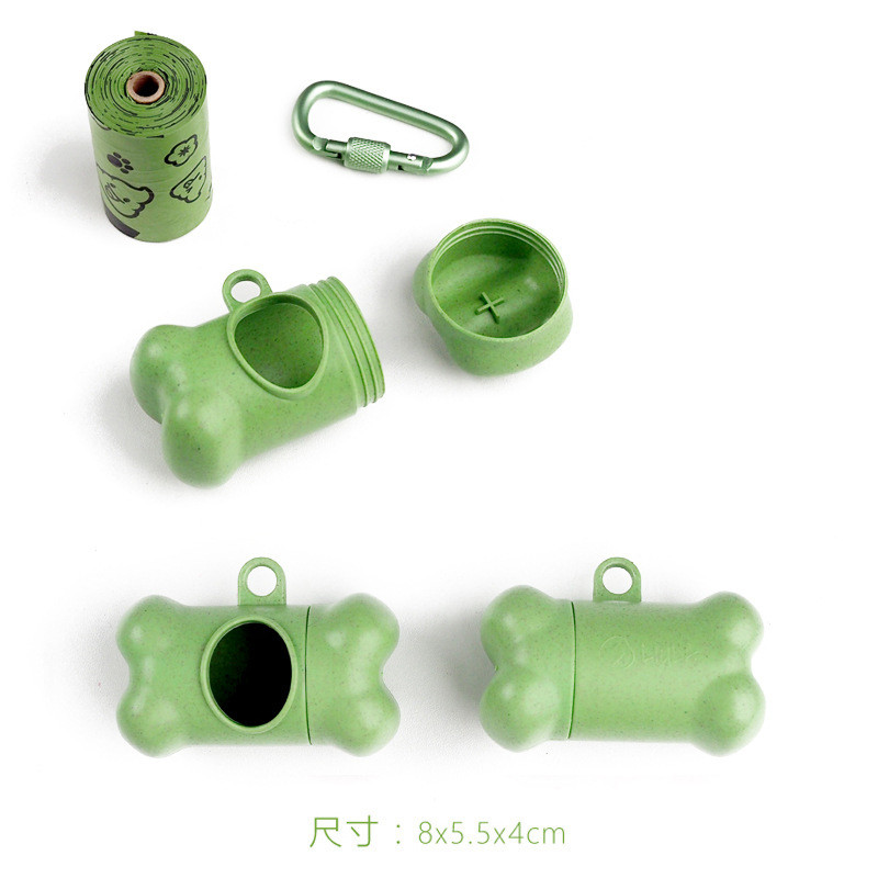 Ekološki prihvatljivi proizvodi Dozator vrećice za izmet pasa kućnog ljubimca Držač vrećice za pse u obliku kosti Držač vrećice za putne mačke Dozator vrećice za pse Razgradivo recikliranje