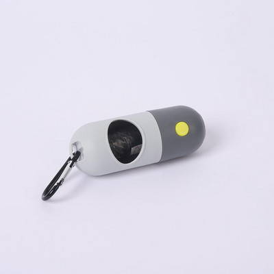 Mājdzīvnieku kaķu suņu izkārnījumu maisiņu kaste ar Led gaismas pārnēsājamo kasti Atkritumu uzglabāšanas dozators Suņu kakas maisiņu turētājs Mājdzīvnieku piederumi