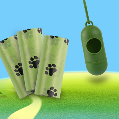 5PCS торбички за изпражнения на домашни кучета Екологично чиста биоразградима торба за котешки отпадъци при пътуване
