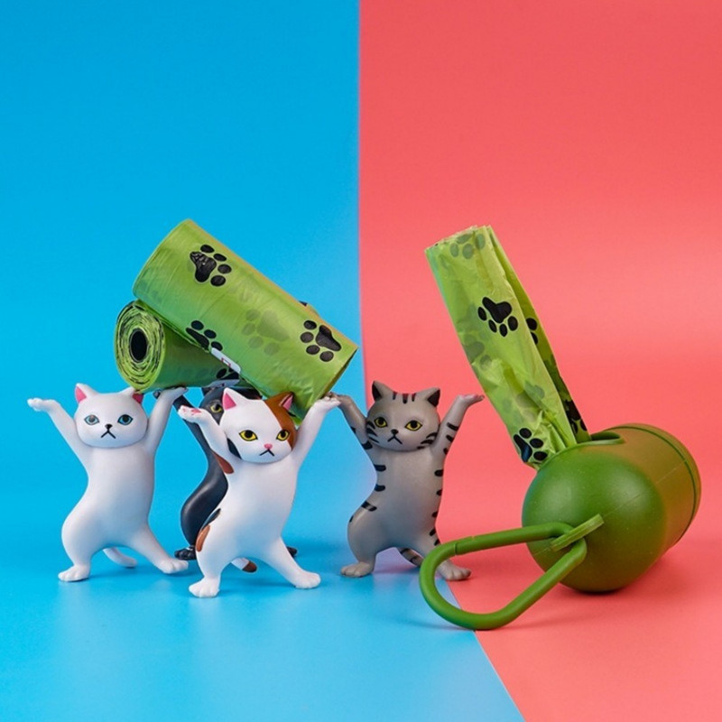 5 KOM VREĆICA ZA IZMET PSEĆIH KUĆA Ekološki prihvatljiva biorazgradiva vrećica za mačji otpad