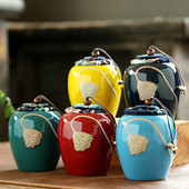 Pet Urn Keramikas mini noslēgts konteiners Konteiners maziem un vidējiem dzīvniekiem, kaķiem, suņiem un putniem pelnu kremācijas suvenīram