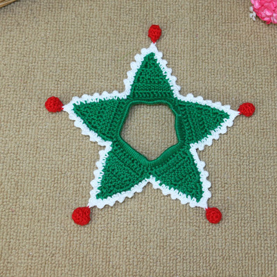 Ziemassvētku unikāla kakla siksna kaķiem Roku darbs mājdzīvnieku kaķēnu aksesuāri Mazie suņi Kaklarota Trikotāžas Kaķu kaklasiksna Mājdzīvnieku produktu vairumtirdzniecība