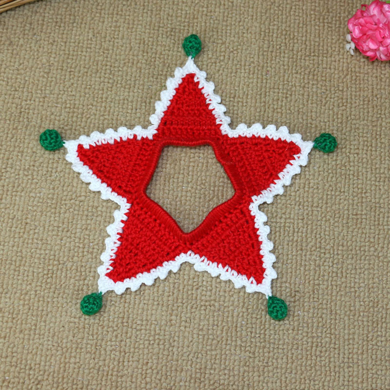 Ziemassvētku unikāla kakla siksna kaķiem Roku darbs mājdzīvnieku kaķēnu aksesuāri Mazie suņi Kaklarota Trikotāžas Kaķu kaklasiksna Mājdzīvnieku produktu vairumtirdzniecība