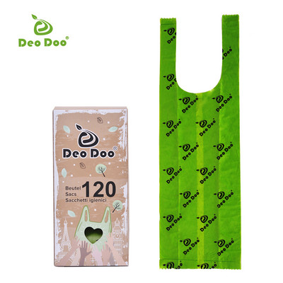 Vrećica za pseći izmet s ručkom Biorazgradiva debela vrećica za izmet kućnih ljubimaca s mirisom sakure, punjenje u rolama s dozatorom