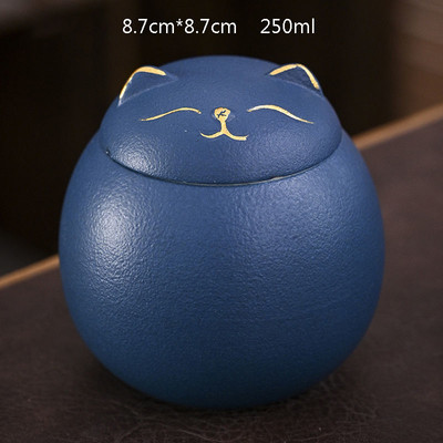 Jauns mājdzīvnieks Urna Dzīvnieks Kremācija Pelni Keramikas uzglabāšanas urna Kaķu urna Dārgumu keramika dažādās krāsās