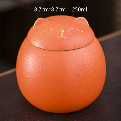 Jauns mājdzīvnieks Urna Dzīvnieks Kremācija Pelni Keramikas uzglabāšanas urna Kaķu urna Dārgumu keramika dažādās krāsās