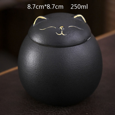 Jauns mājdzīvnieks Urna Dzīvnieks Kremācija Pelni Keramikas uzglabāšanas urna Kaķu urna Dārgumu keramika dažādās krāsās