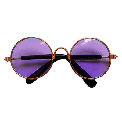 Jauki vintage apaļi kaķu saulesbrilles atstarojošie acu brilles maziem suņiem kaķiem Mājdzīvnieku fotogrāfijas Mājdzīvnieku produkti Rekvizīti Aksesuāri