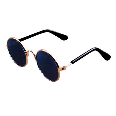 Jauki vintage apaļi kaķu saulesbrilles atstarojošie acu brilles maziem suņiem kaķiem Mājdzīvnieku fotogrāfijas Mājdzīvnieku produkti Rekvizīti Aksesuāri