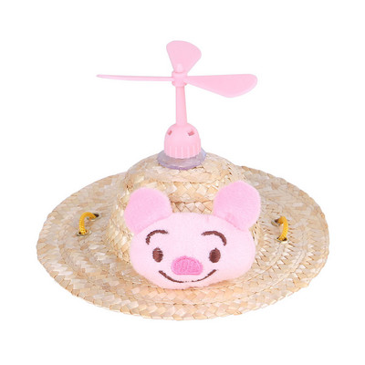 Vruće ljeto, smiješni slamnati mačji šešir Must Out Bambusov vilin konjic Dodaci za mače Šešir za sunčanje Fantazija za psa Slatki kostim za ljubimce Cosplay