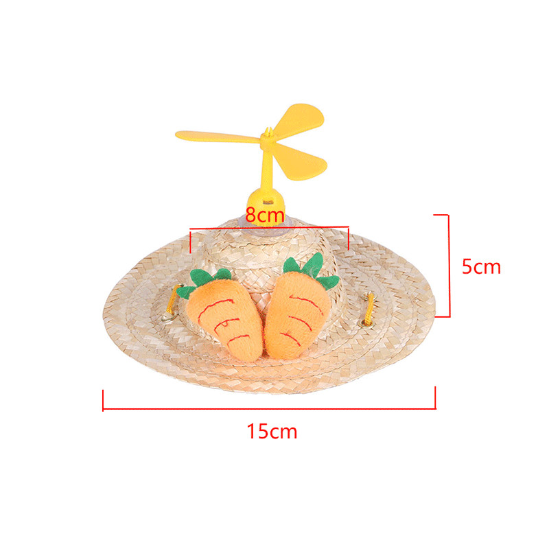 Vruće ljeto, smiješni slamnati mačji šešir Must Out Bambusov vilin konjic Dodaci za mače Šešir za sunčanje Fantazija za psa Slatki kostim za ljubimce Cosplay