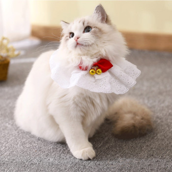 Пролетно облекло Ladylike Cat Assessoires Универсална нова рокля за костюми Забавна яка за домашни любимци Fantasy for Kittens Dogs Bunny Rabbit Supplies