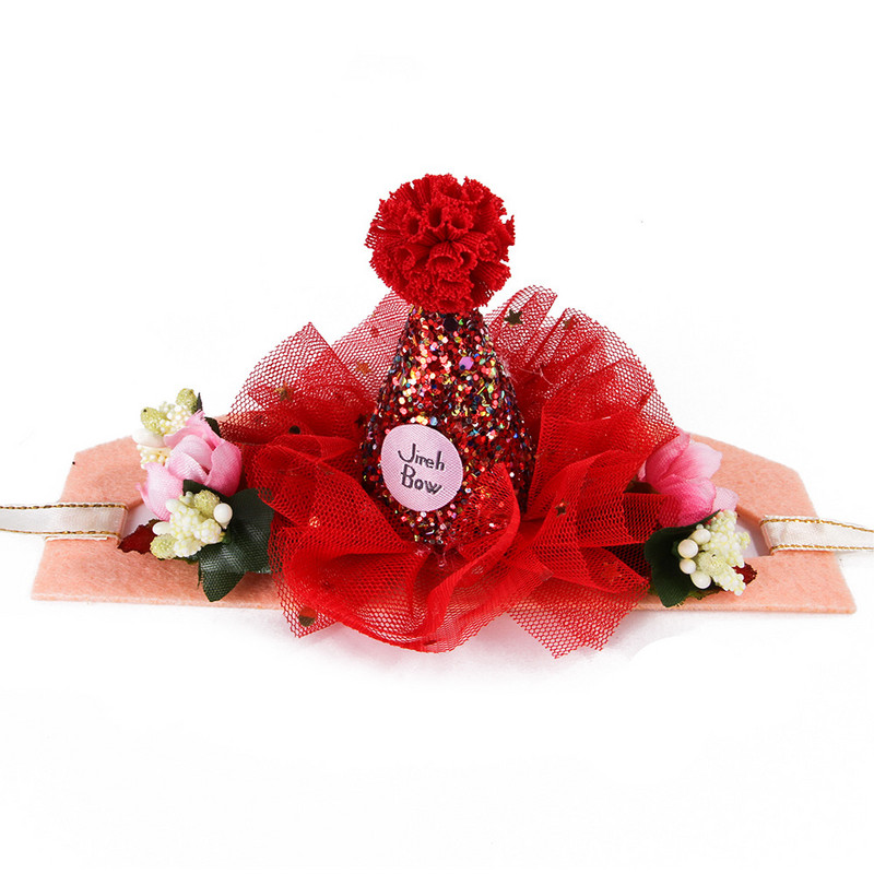 2021. Kreativnost Kućni ljubimci Pokrivalo za glavu Čipka Mačka Šeširi Cvjetna vila Dodaci za mačiće Rođendansko dotjerivanje Božićni proizvodi za male pse