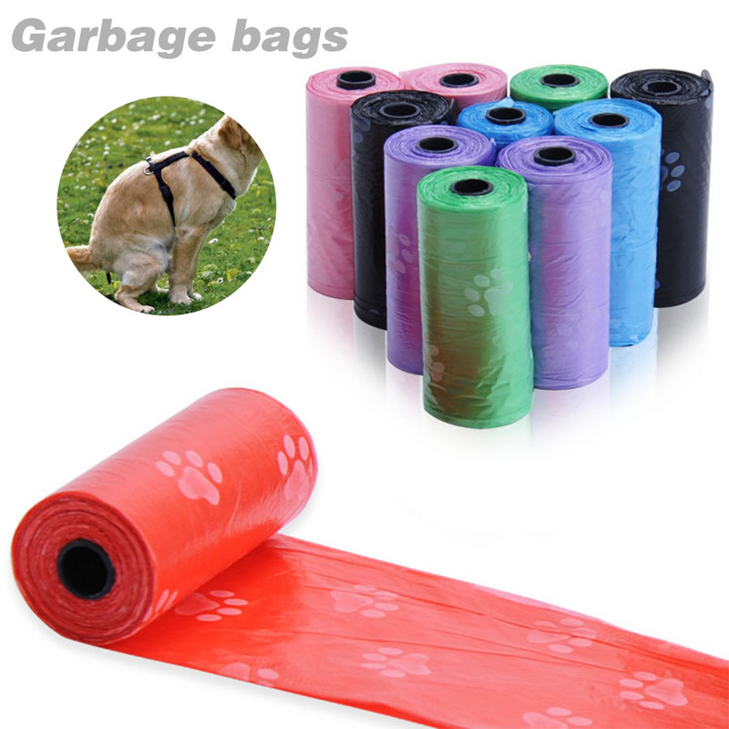 5Rolls Biorazgradiva vrećica za izmet za pse Zero Waste Dog Pooper Bags Dispenser Proizvodi za kućne ljubimce za pse Vrećica za izmet za pse Potrepštine za pse