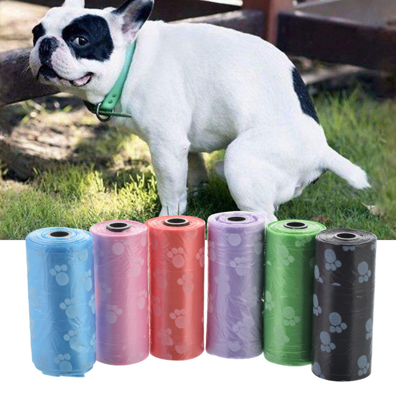 5Rolls Biorazgradiva vrećica za izmet za pse Zero Waste Dog Pooper Bags Dispenser Proizvodi za kućne ljubimce za pse Vrećica za izmet za pse Potrepštine za pse