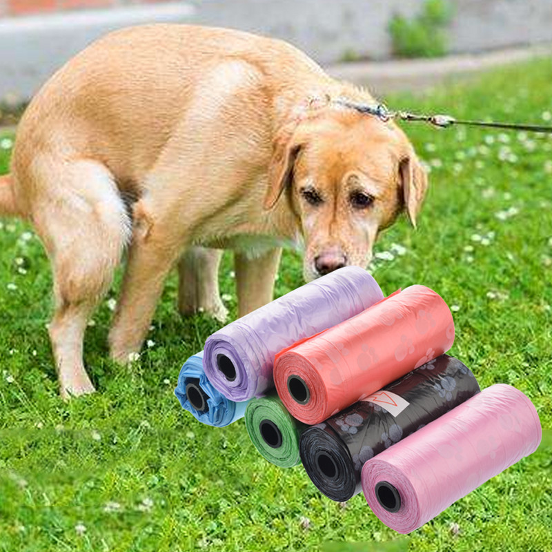 5Rolls Biorazgradiva vrećica za izmet za pse Zero Waste Dog Pooper Bags Dispenser Proizvodi za kućne ljubimce za pse Vrećica za izmet za pse Potrepštine za pse